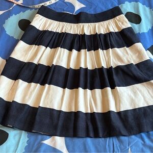Banana Republic Adorable Mint Cond Striped Pleated Mini Skirt with Pockets! Sz 0
